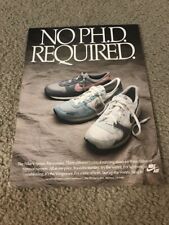 Vintage 1985 NIKE VORTEX VENGEANCE VECTOR Women Running Shoes Poster Print Ad picture