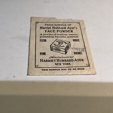 Vintage Face Powder Advertising Packet Harriet Hubbard Ayer’s New York picture