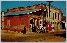 Historic Jacksonville Library Orth Building Butcher Shop Post Office Postcard picture