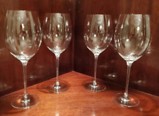 LENOX AMERICAN BY DESIGN FINE EUROPEAN CRYSTAL GRAND BORDEAUX WINE GLASSES- (4) picture