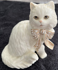 Lenox SITTING PRETTY Cat KITTEN Kitty 24K Gold Trim FIGURINE - RETIRED 6” picture