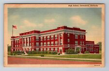 Owensboro KY-Kentucky, High School, Antique, Vintage Souvenir Postcard picture