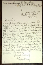 Major-General Sir Edward Sinclair May (1856 - 1936) Autograph - Signed Letter picture