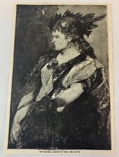 1883 magazine engraving ~ THE VALKYRIE, DAUGHTER OF ODIN, Norse Mythology picture