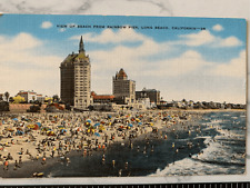 Long Beach California Vintage Postcard-Rainbow Pier Hotels-Unposted Pier picture