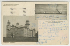 NY Postcard Dual View Of Masten Park High School - Buffalo c1909 vintage 7 picture