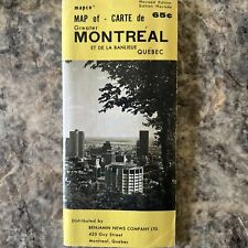 Vintage Street Map Of Montreal Quebec Canada  picture