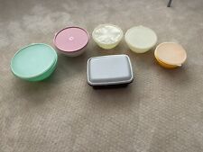 TUPPERWARE (Vtg) Serving & Mixing Bowls w/Lids + Freezer Container-6 Containers picture