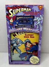 Superman Read-Along Book And Tape Set DC Inchworm 1998 Slippery When Bad picture