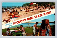 White Haven PA-Pennsylvania, Hickory Run State Park, Beach, Vintage Postcard picture
