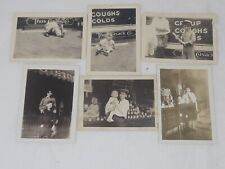 LOT OF 6 VTG c1930'S B&W ORIGINAL KIDS IN FRONT OF DRUGSTORE THOS. CUSACK PHOTOS picture
