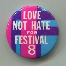 1970  FESTIVAL 8  Ohio Newport Jazz Music Love Not Hate Civil Rights  Cause  Pin picture