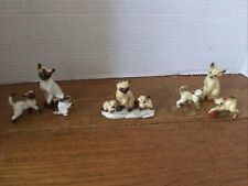 Set of  9 Figurines Siamese Cat Kittens HAGAN RENAKER MOther Miniatures picture