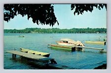 Saratoga Springs NY-New York, Saratoga Lake, Antique Vintage Souvenir Postcard picture
