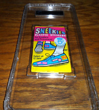 1971 Fleer Sneekies Plastic Stickers Unopened Wax Pack GAI 7 NEAR MINT picture