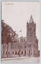 La Crosse Wisconsin WI Post Office Antique 1908 Postcard picture