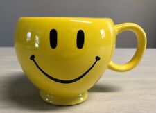 Vintage Smiley Face Bubble Footed Coffee Tea Mug 20 oz Large picture