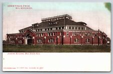 Milwaukee WI~Judging Building~Wisconsin State Fair~Hand Colored~Vintage UDB PC picture