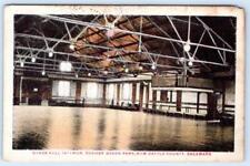 DEEMER BEACH PARK DANCE HALL INTERIOR VIEW NEW CASTLE COUNTY DELAWARE POSTCARD picture