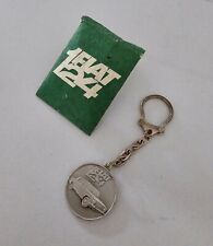Classic Vintage FIAT 124 Sedan Berlina Key Chain Keychain Dealer Accessory NOS picture