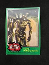 1977 Star Wars Green Series #4 #207 C-3PO (Corrected version) Vg picture