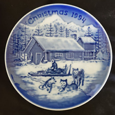 Vintage 1994 B&G Christmas Eve in Alaska Collectible Plate 5.25