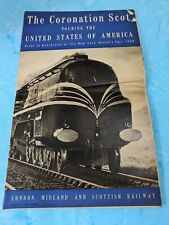 Vintage 1939 The CORONATION SCOT New York World's Fair Train Exhibition Brochure picture