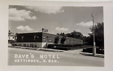 Hettinger North Dakota Real Photo Dave’s Motel 1950s RPPC Rare picture