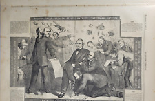 Harper's Weekly 11/11/1865 Nast Reconstruction Cartoon / Champ Ferguson Executed picture