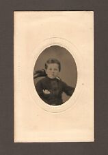 Civil War era 1860s Antique Tintype Photo Young Little Boy ID'd Trumbull Family picture