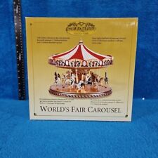 Gold label Mr Christmas World's Fair Traditional Carousel NIB (Open Box) picture