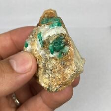 VERY CLEAR NATURAL EMERALD CRYSTAL ON MATRIX  FROM MUZO COLOMBIA 84.61 grams picture