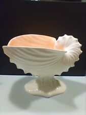  WEDGWOOD BONE CHINA NAUTILUS CORAL PINK CENTERPIECE SHELL SERVING BOWL  picture