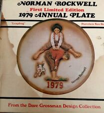 Norman Rockwell First Limited Edition 1979 Annual Plate 'Leap Frog' w/ Box picture