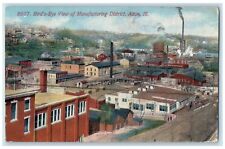 1915 Birds Eye View Manufacturing District Exterior Alton Illinois IL Postcard picture