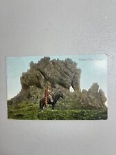elephant rock newport oregon VTG postcard PM 1911 American Native Indian picture