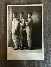 Vintage Cabinet Card Photo (3) Men mechanics  occupational handsome gay int IOWA picture