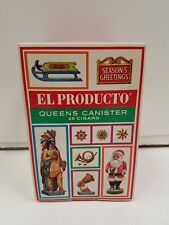 Vintage EL Producto Queens Canister Plastic Box Cigar Holder - Holds 25 Cigars picture