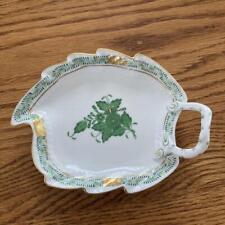 Herend Apony Green Dish Leaf Type picture