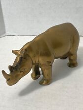 Vintage Brass Rhino Figure Paperweight picture