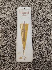 Vintage Fitger's Brleer Metal Thermometer Duluth MN picture