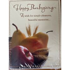 Vtg Happy Thanksgiving Day Carlton Cards 6 Cards Envelopes NOS Harvest Thankful picture