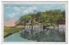 Sodus Bay, New York, Vintage Postcard View of Boat Landing, Lake Bluff picture