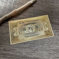 Harry Potter  London to Hogwarts Tickets Cards - Gold foil picture