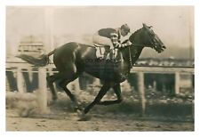 MAN O WAR CHAMPION RACE HORSE JOCKEY RIDING IN RACE 4X6 PHOTO picture