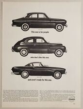 1963 Print Ad Volvo Cars From Sweden 3 Models Shown picture
