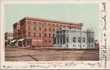 Lithograph Redding California Street Scene Hotel Lorenz & Library 1907 picture
