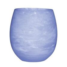 Resin Stemless Wine Glass Blue Size 3.88in h, 13 oz Pack of 4 picture