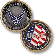 NEW USAF U.S. Air Force Veteran Challenge Coin. picture