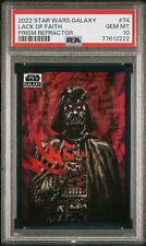 2022 Topps Star Wars Galaxy Lack Of Faith PRISM Refractor /75 PSA 10 GEM 💎  picture
